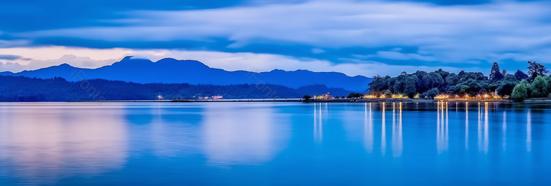杭州西湖夜景风景,高清,摄影图,摄影图片,图片大全,摄影图免费下载